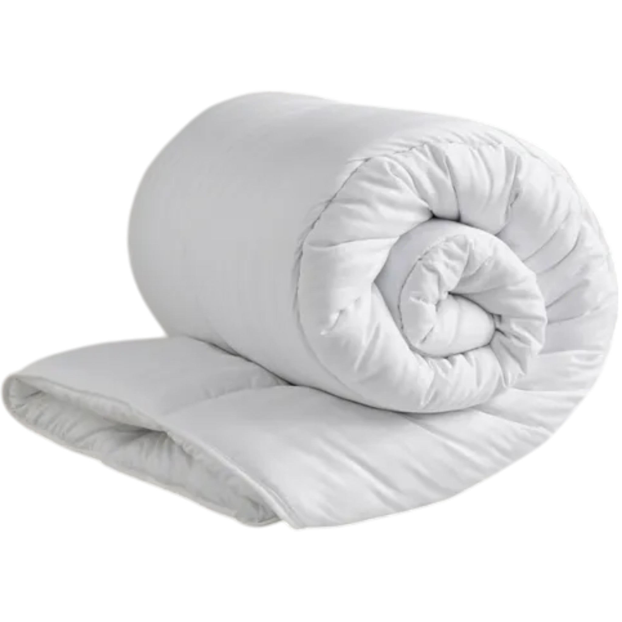 Soft and lightweight white duvet, perfect for all-season comfort. hypoallergenic, breathable duvet adds luxury and warmth to any bedroom. Single, Double King.
